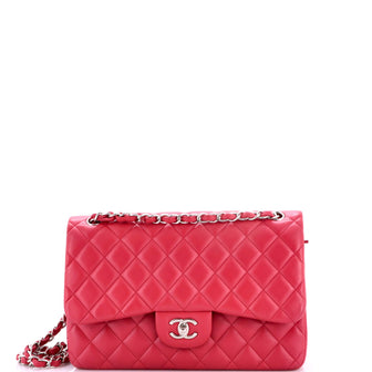 Chanel Classic Double Flap Bag Quilted Lambskin Jumbo