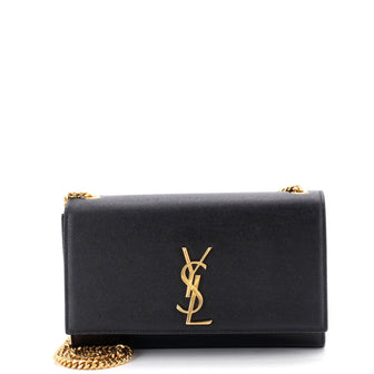 Saint Laurent Classic Monogram Crossbody Bag Grainy Leather Medium