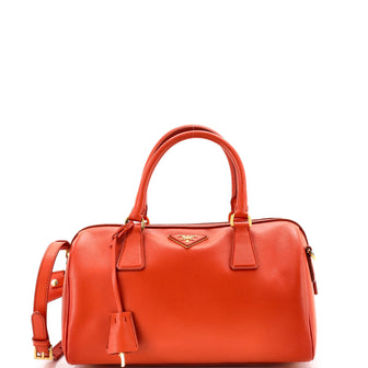 Prada Lux Convertible Boston Bag Saffiano Leather Medium
