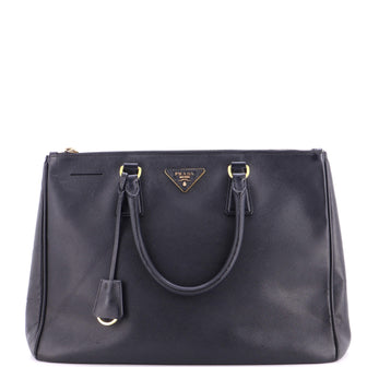 Prada Double Zip Lux Tote Saffiano Leather Large