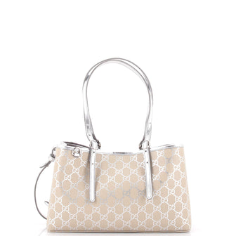 Gucci Emblem Tote GG Coated Canvas Small