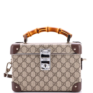 Gucci Bamboo Globe-Trotter Vanity Case GG Coated Canvas