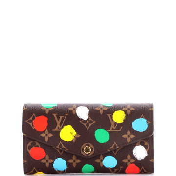 Louis Vuitton Sarah Wallet NM Yayoi Kusama Painted Dots Monogram Canvas