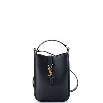 Saint Laurent Le 5 a 7 Vertical Shoulder Bag Leather Mini