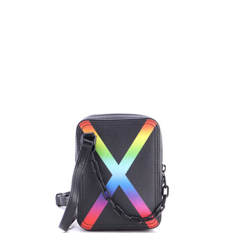 Louis Vuitton Danube Messenger Bag Rainbow Taiga Leather