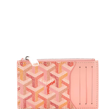 Goyard Bourbon Zipped Card Holder Coated Canvas