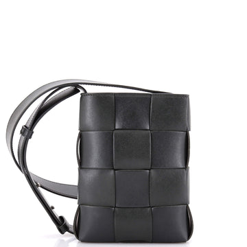 Bottega Veneta Cassette Phone Holder Crossbody Bag Maxi Intrecciato Leather