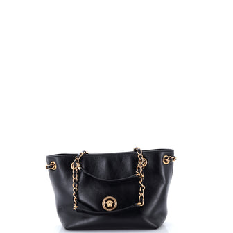 Versace Medusa Icon Chain Tote Leather Mini