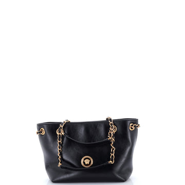 Versace Medusa Icon Chain Tote Leather Mini