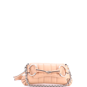 Gucci Horsebit Chain Shoulder Bag Vertical Quilted Leather Small