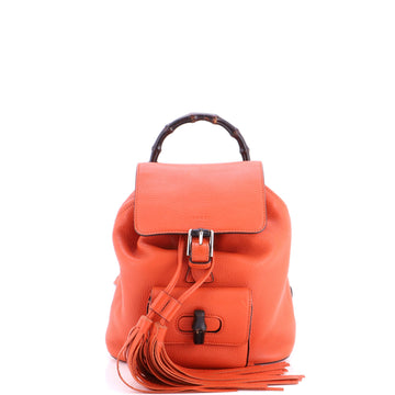 Gucci Bamboo Tassel Backpack Leather Mini