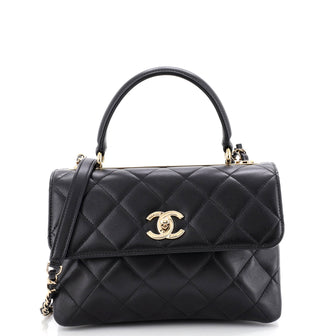 Chanel Trendy CC Top Handle Bag Quilted Lambskin Small