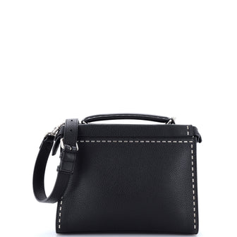 Fendi Selleria Peekaboo Fit Bag Leather with Laser Cut Detail Mini