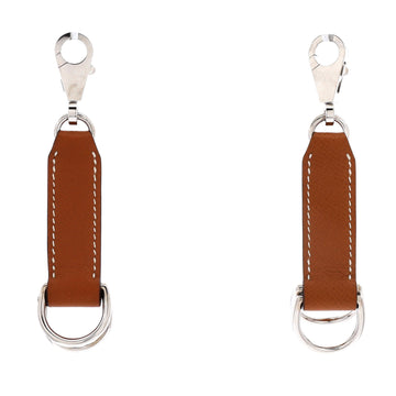 Hermes Attache Soie Bag Strap 2-Piece Set Leather