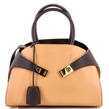 Salvatore Ferragamo Hug Top Handle Bag Leather Small