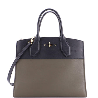 Louis Vuitton City Steamer Handbag Leather MM