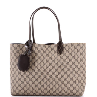 Gucci Reversible Tote GG Coated Canvas with Leather Medium