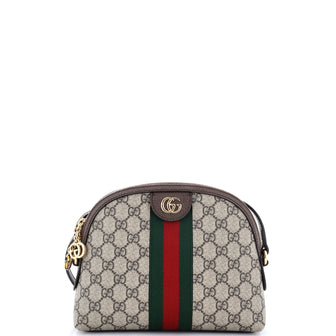 Gucci Ophidia Dome Shoulder Bag GG Coated Canvas Small