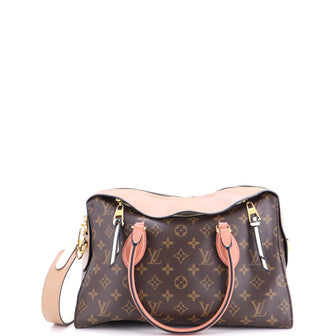 Louis Vuitton Tuileries Handbag Monogram Canvas with Leather