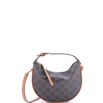 Celine Lulu Bag Triomphe Coated Canvas Teen
