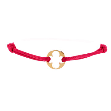Louis Vuitton Empreinte Bracelet Silk Cord with 18K Yellow Gold