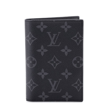 Louis Vuitton Passport Cover Monogram Eclipse Canvas