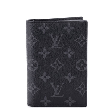 Louis Vuitton Passport Cover Monogram Eclipse Canvas