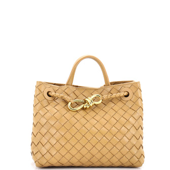 Bottega Veneta Andiamo Top Handle Bag Intrecciato Nappa Small