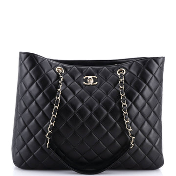 Chanel Classic CC Shopping Tote Quilted Calfskin Large