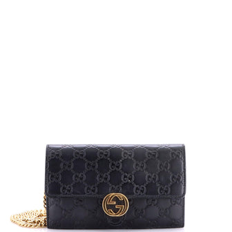 Gucci Icon Wallet on Chain Guccissima Leather