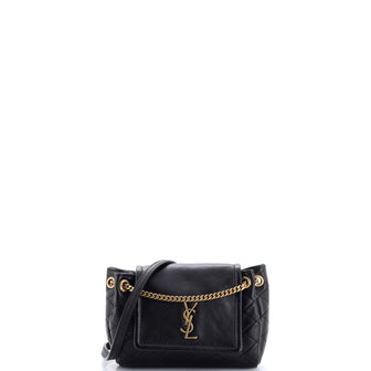Saint Laurent Nolita Satchel Quilted Leather Mini