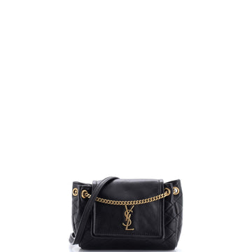 Saint Laurent Nolita Satchel Quilted Leather Mini