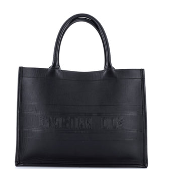 Christian Dior Book Tote Oblique Embossed Calfskin Medium