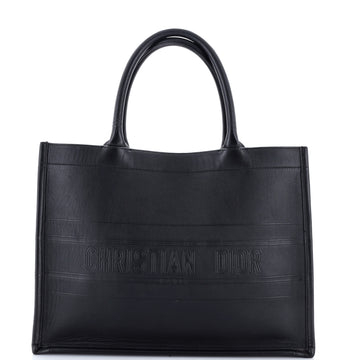 Christian Dior Book Tote Oblique Embossed Calfskin Medium