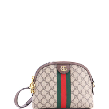 Gucci Ophidia Dome Shoulder Bag GG Coated Canvas Small
