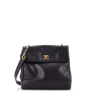 Chanel Vintage CC Top Flap Bag Caviar