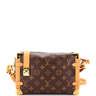 Louis Vuitton Side Trunk Handbag Monogram Canvas MM
