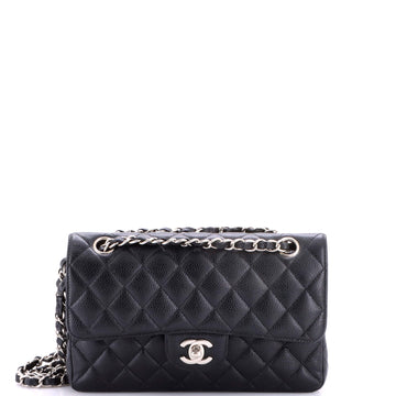 Chanel Classic Double Flap Bag Quilted Caviar Small