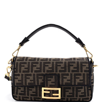 Fendi Baguette NM Bag Zucca Canvas Medium