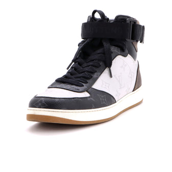 Louis Vuitton Men's Rivoli Sneaker Boots Monogram Canvas with Leather