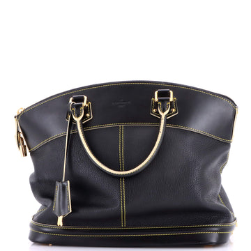 Louis Vuitton Suhali Lockit Handbag Leather MM