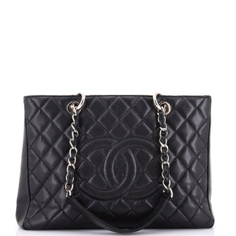 Chanel Grand Shopping Tote Quilted Caviar