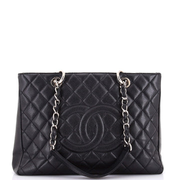 Chanel Grand Shopping Tote Quilted Caviar