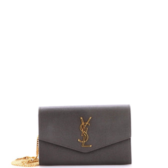 Saint Laurent Uptown Chain Wallet Leather