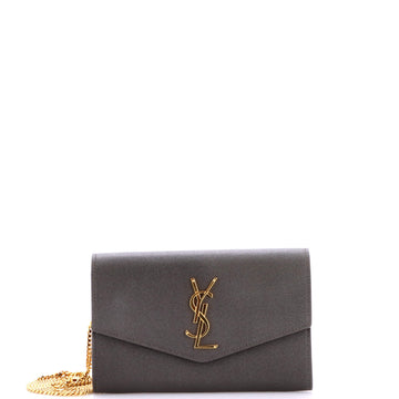 Saint Laurent Uptown Chain Wallet Leather