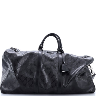 Gucci Carry On Convertible Duffle Bag GG Imprime Large