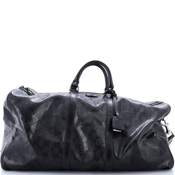 Gucci Carry On Convertible Duffle Bag GG Imprime Large