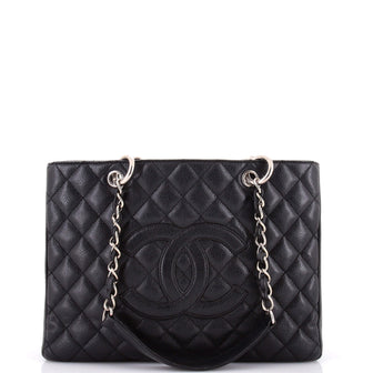 Chanel Grand Shopping Tote Quilted Caviar