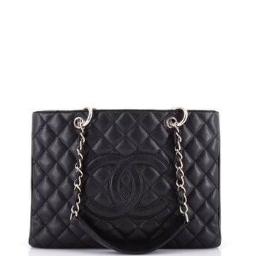 Chanel Grand Shopping Tote Quilted Caviar