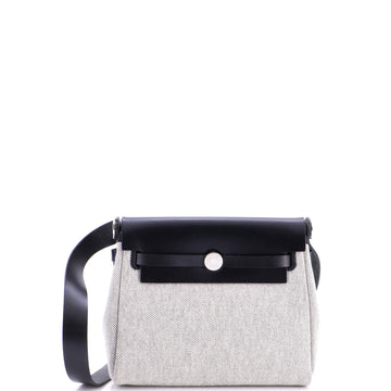 Hermes Herbag Zip Toile and Leather 20
